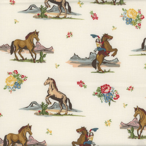 Riley Blake Fabrics Cowgirl Echo Park Main Cream