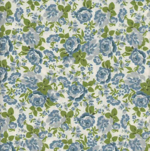 Riley Blake Fabrics Cowgirl Echo Park Floral Blue