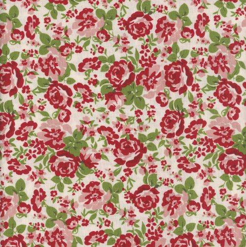 Riley Blake Fabrics Cowgirl Echo Park Floral Red