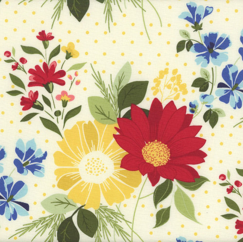 Riley Blake Fabrics Summer's in Town Sandy Gervais Main Cream