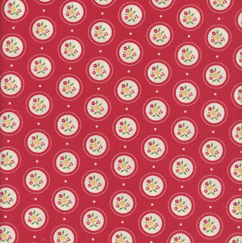 Riley Blake Fabrics Summer's in Town Sandy Gervais Cameo Red