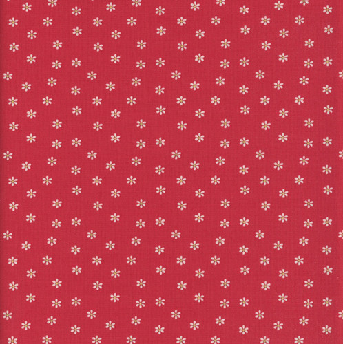 Riley Blake Fabrics Summer's in Town Sandy Gervais Daisies Red