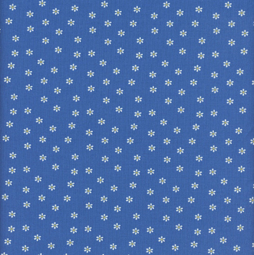 Riley Blake Fabrics Summer's in Town Sandy Gervais Daisies Blue