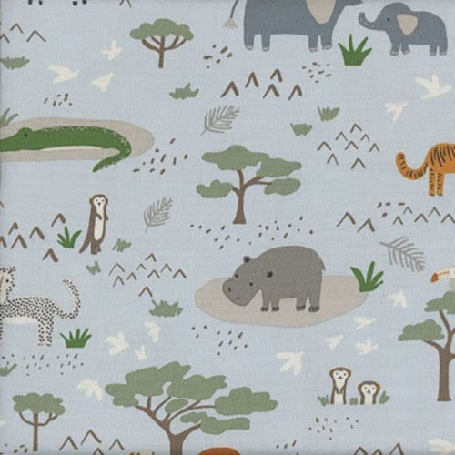 Riley Blake Fabrics Leo and Savannah Deena Rutter Main Blue
