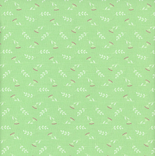 Riley Blake Fabrics Painted Petals Lila Tueller Tossed Stems Green
