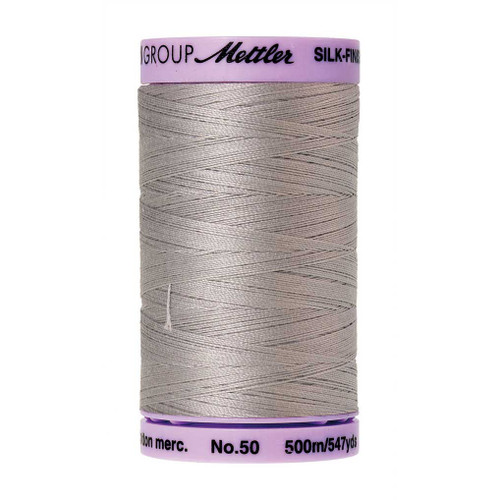 Mettler 50 Weight Silk Finish Cotton Thread  547 yards Ash Mist