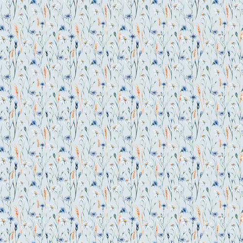 Riley Blake Fabrics Daybreak on the Prairie Modern Prairie Wildflowers Blue