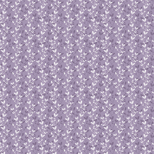 Riley Blake Fabrics Daybreak on the Prairie Modern Prairie Silhouette Floral Purple