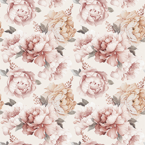 Riley Blake Fabrics Daybreak on the Prairie Modern Prairie Peonies Cream
