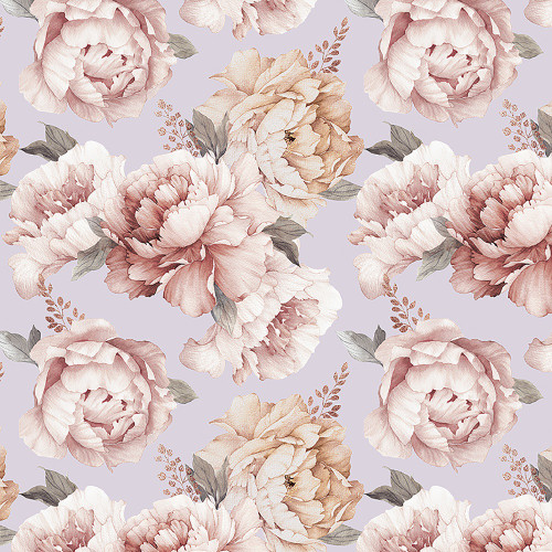 Riley Blake Fabrics Daybreak on the Prairie  108 Inch Wide Quilt Back Peonies Blue Purple