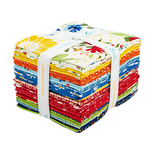 Riley Blake Fabrics Summer's in Town Sandy Gervais Fat Quarter Bundle, 21 Pcs.