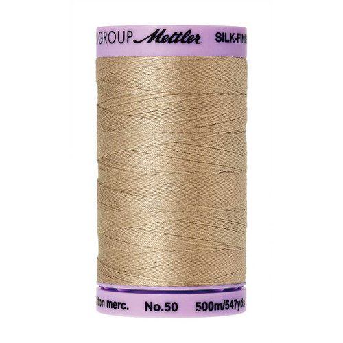 Mettler 50 Weight Silk Finish Cotton Thread  547 yards Straw