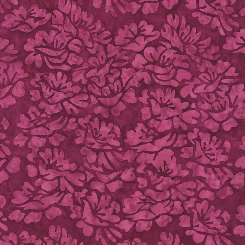 Windham Fabrics Anthology Batiks Kashmir Jacqueline de Jonge Gardenias Magenta