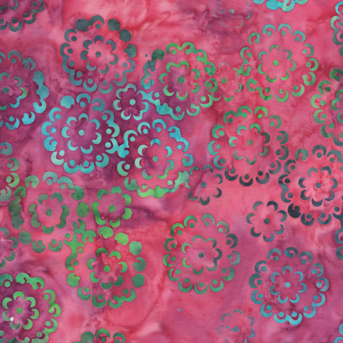 Windham Fabrics Anthology Batiks Kashmir Jacqueline de Jonge Doilies Fuchsia