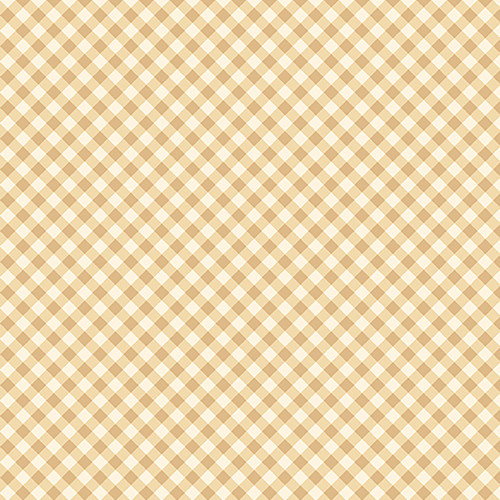 Benartex Fabrics Sweet Gingham Check Tan White