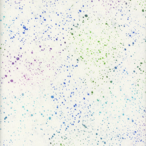Benartex Fabrics Dragonfly Wonder Ann Lauer White Multi Purple Green Spatter Texture