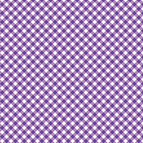 Benartex Fabrics Sweet Gingham Check Purple White