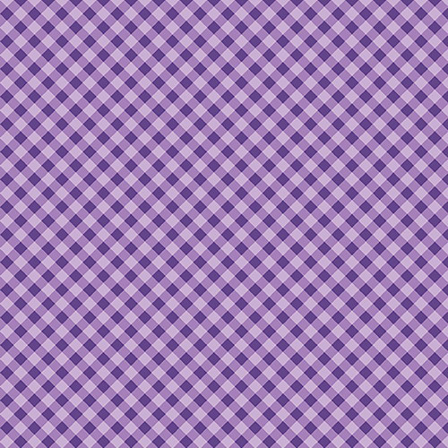 Benartex Fabrics Sweet Gingham Check Purple Tonal, fabric with a purple tonal gingham check pattern.
