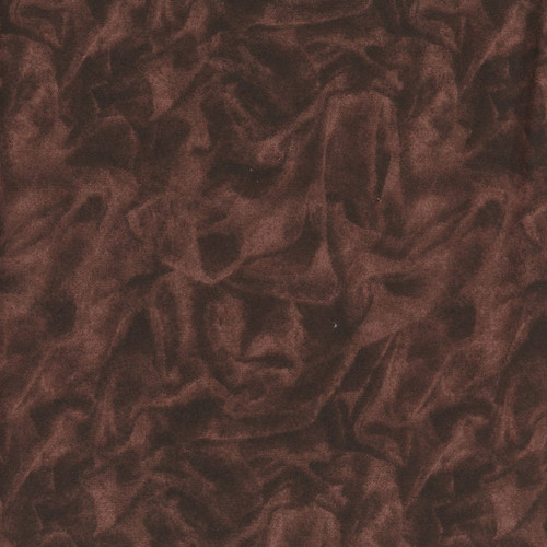 Blank Quilting Fabrics Opulent 108 Inch Wide Crushed Velvet Textured Flannel Cocoa Brown