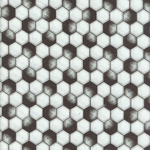 Blank Quilting Fabrics Goalbound World Cup Soccer White Soccer Ball Pattern