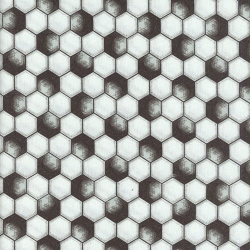 Blank Quilting Fabrics Goalbound World Cup Soccer White  Soccer Ball Pattern