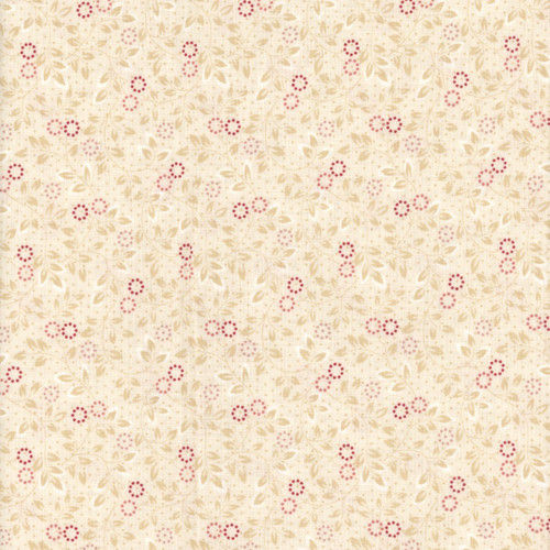 Henry Glass Fabrics Hearth and Home Janet Nesbitt Cream Daisy Dot Vine