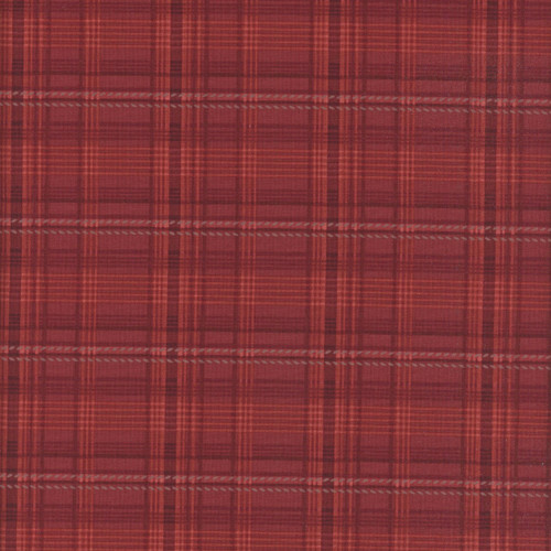 Henry Glass Fabrics Hearth and Home Janet Nesbitt Red Printed Plaid
