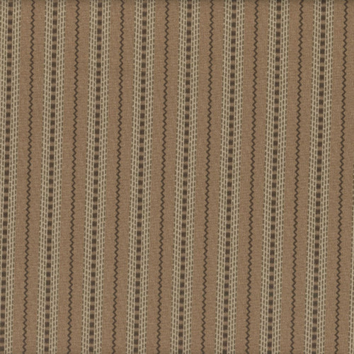 Henry Glass Fabrics Hearth and Home Janet Nesbitt Brown Printed Ticking