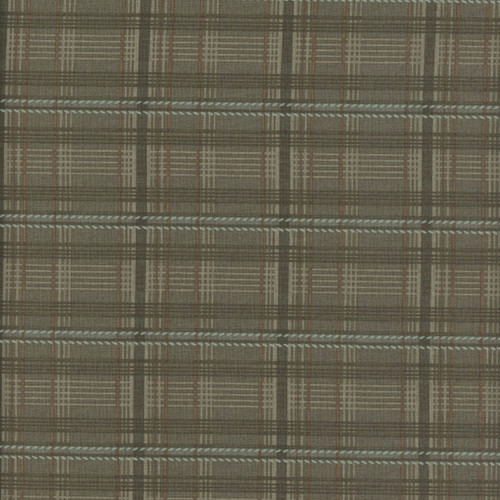 Henry Glass Fabrics Hearth and Home Janet Nesbitt Green Printed Plaid