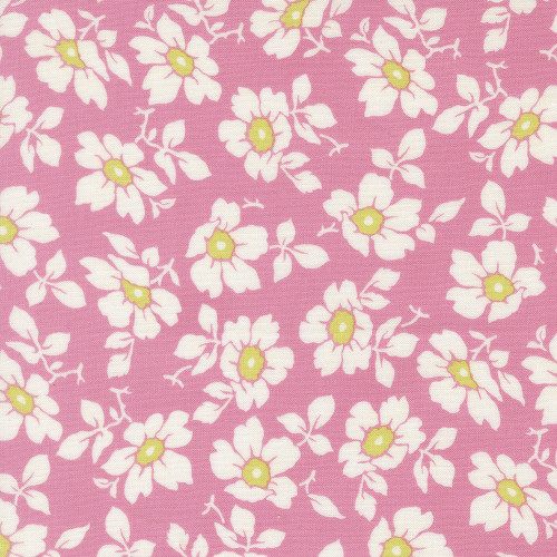 Moda Fabrics Summers End Fig Tree Co Lilac Pink Cosmos Florals