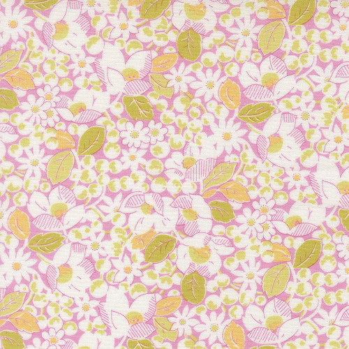Moda Fabrics Summers End Fig Tree Co Lilac Pink Garden Bounty Florals