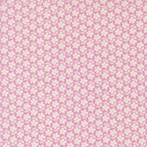 Moda Fabrics Summers End Fig Tree Co Lilac Pink Small Daisies Floral