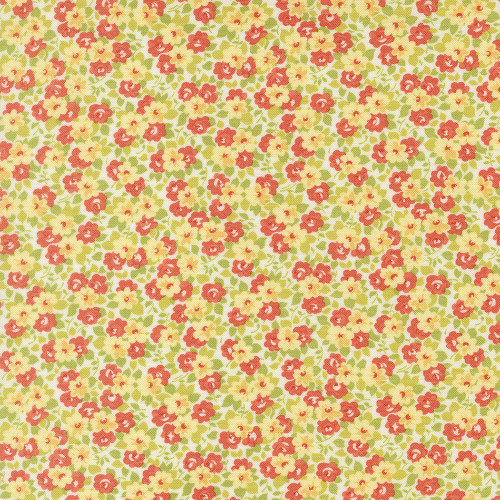Moda Fabrics Summers End Fig Tree Co Persimmon Red Meadow Florals