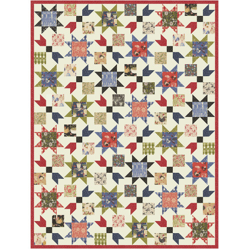 Moda Fabrics The Henhouse Gingiber Nora Quilt Kit