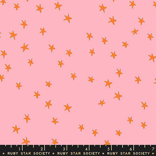 Moda Fabrics Starry Ruby Star Society Alexia Abegg Starry Rosebud Pink