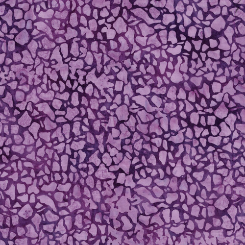 Lumin Fabrics Island Batik Boo Bash Mosaic Purple Grape