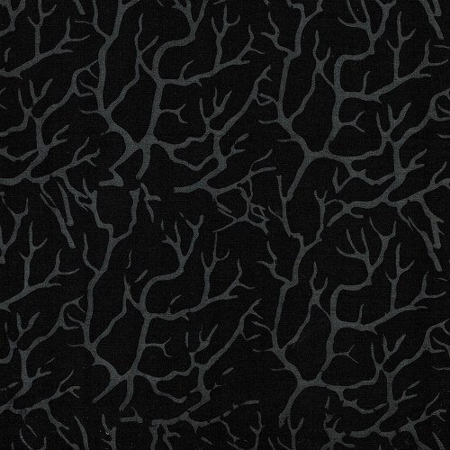 Lumin Fabrics Island Batik Boo Bash Branches Black