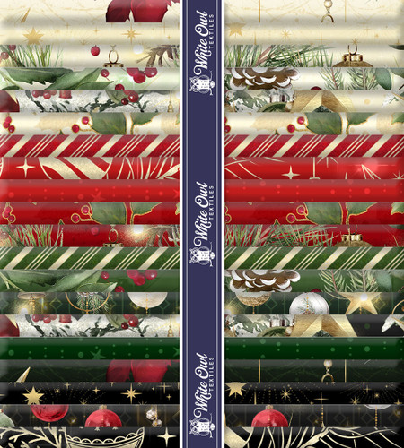 Lumin Fabrics White Owl Textiles Merry & Bright G45 Fat Quarter Bundle 12