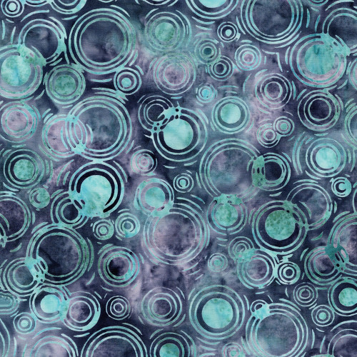 Lumin Fabrics Island Batik Pop Dots Large Dots Multi Blue Purple