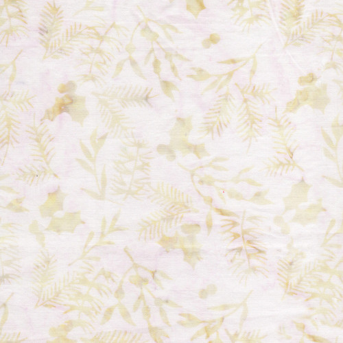 Lumin Fabrics Island Batik Retro Holidays Retro Holly Neutral Snow