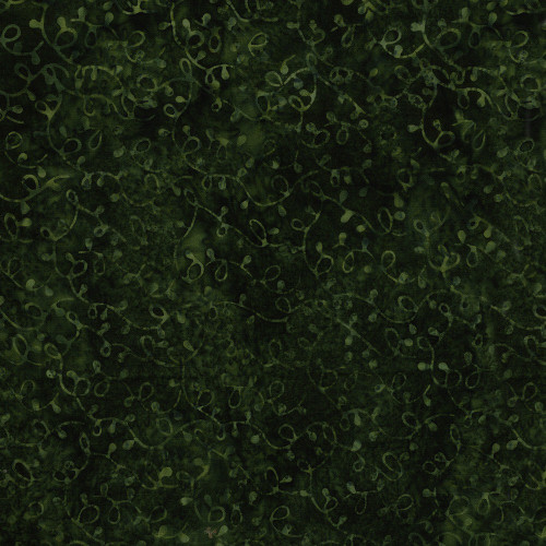 Lumin Fabrics Island Batik Retro Holidays Retro Lights Green Pineneedle