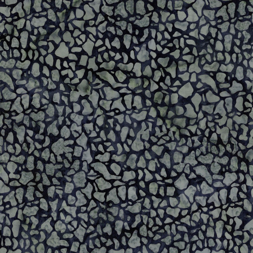 Lumin Fabrics Island Batik Boo Bash Mosaic Black Raven