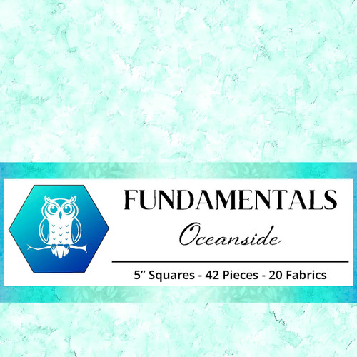 Lumin Fabrics White Owl Textiles Fundamentals: Oceanside Charms Five Inch Squares