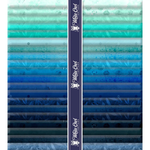 Lumin Fabrics White Owl Textiles Fundamentals: Oceanside Fat Quarter Bundle 12