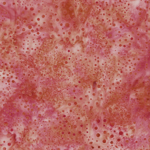 Lumin Fabrics Island Batik Pop Dots Circle Dots Multi Pink Orange Sunset