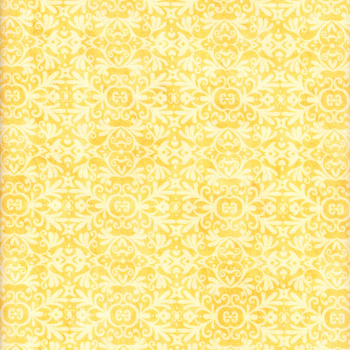 Lumin Fabrics White Owl Textiles Tranquil Blooms Tim Coffey Damask Yellow
