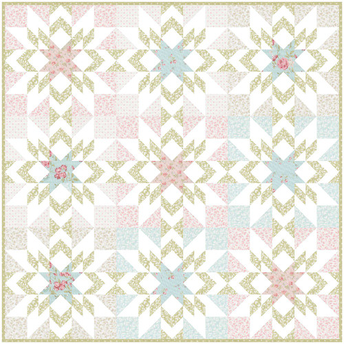 Moda Fabrics Abide Brenda Riddle Clara Quilt Kit