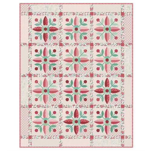 Riley Blake Berry and Sage Lori Holt Vintage Applique Quilt Kit