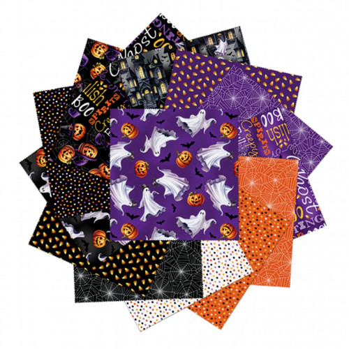 Benartex Fabrics Ghostly Soire Layer Cake Ten Inch Squares