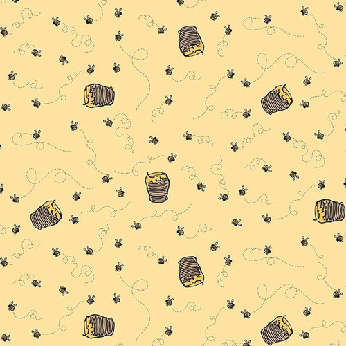 Riley Blake Fabrics Winnie the Pooh Sunshine Yellow Honey Bees